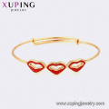 52028 Xuping Bijoux mode Rouge à lèvres simple bracelet en or design